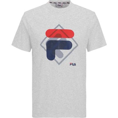 Fila T-shirt à Manches Courtes Fam0447 Grey L Homme - Publicité Fila T-shirt à Manches Courtes Fam0447 Grey L Homme - Publicité