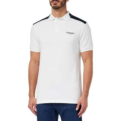 Hackett Polo à Manches Courtes Am Col Block White M Homme - Publicité Hackett Polo à Manches Courtes Am Col Block White M Homme - Publicité