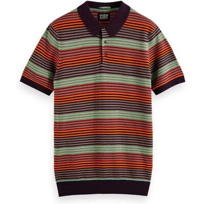 Scotch & Soda Polo à Manches Courtes 174565 Multi Stripe L Homme - Publicité Scotch & Soda Polo à Manches Courtes 174565 Multi Stripe L Homme - Publicité