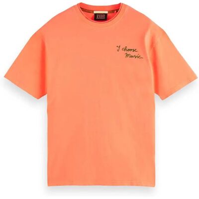Scotch & Soda T-shirt à Manches Courtes 174574 Neon Orange L Homme - Publicité Scotch & Soda T-shirt à Manches Courtes 174574 Neon Orange L Homme - Publicité