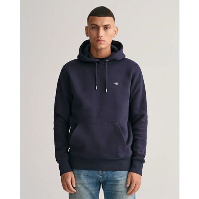 Gant Sweat à Capuche Reg Shield Evening Blue 3XL Homme - Publicité Gant Sweat à Capuche Reg Shield Evening Blue 3XL Homme - Publicité