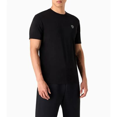 EA7 T-Shirt Homme Noir à Manches Courtes - Sport Décontracté - Publicité EA7 T-Shirt Homme Noir à Manches Courtes - Sport Décontracté - Publicité