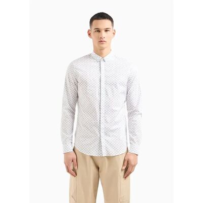Giorgio Armani Exchange Chemise à Manches Longues 3dzc25 White Rhombus Lines L Homme - Publicité Giorgio Armani Exchange Chemise à Manches Longues 3dzc25 White Rhombus Lines L Homme - Publicité