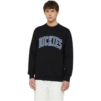 Dickies Sweat-shirt Aitkin Blk / Coronet Ble M Homme - Publicité Dickies Sweat-shirt Aitkin Blk / Coronet Ble M Homme - Publicité