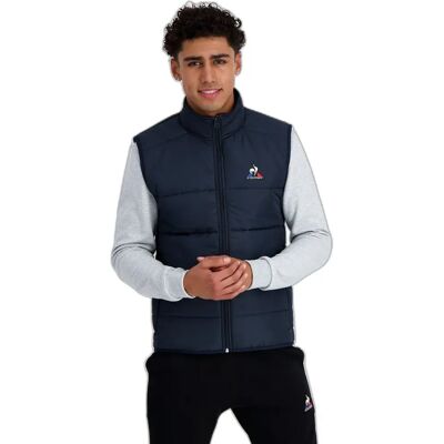 Le Coq Sportif Gilet Ess Sl N°1 Sky Captain M - Publicité Le Coq Sportif Gilet Ess Sl N°1 Sky Captain M - Publicité