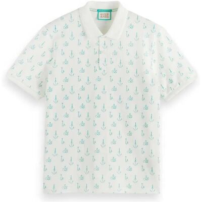 Scotch & Soda Polo à Manches Courtes 175555 Swan L Homme - Publicité Scotch & Soda Polo à Manches Courtes 175555 Swan L Homme - Publicité