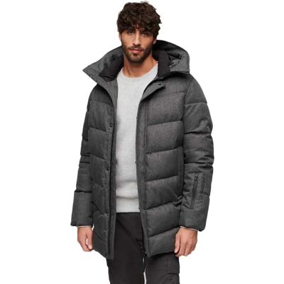 Superdry Veste City Chevron Grey Herringbone L Homme - Publicité Superdry Veste City Chevron Grey Herringbone L Homme - Publicité