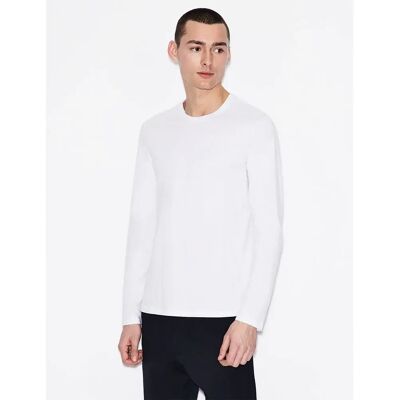 Giorgio Armani Exchange T-shirt à Manches Longues 8nzm77_zja5z White M Homme - Publicité Giorgio Armani Exchange T-shirt à Manches Longues 8nzm77_zja5z White M Homme - Publicité