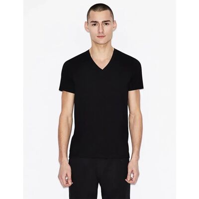 Giorgio Armani Exchange T-shirt à Manches Courtes Et Col En V 8nzt75_zja5z Black XS Homme - Publicité Giorgio Armani Exchange T-shirt à Manches Courtes Et Col En V 8nzt75_zja5z Black XS Homme - Publicité