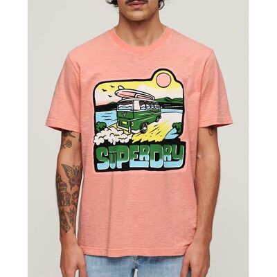 Superdry M1011921A T-shirt Décontracté Rose - T-shirt - Publicité Superdry M1011921A T-shirt Décontracté Rose - T-shirt - Publicité