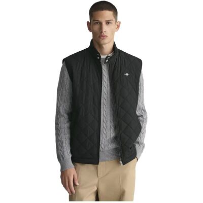 Gant Gilet Windcheater Black L - Publicité Gant Gilet Windcheater Black L - Publicité