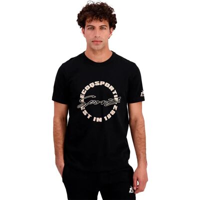 Le Coq Sportif T-shirt à Manches Courtes Contemporain N°1 Black S Homme - Publicité Le Coq Sportif T-shirt à Manches Courtes Contemporain N°1 Black S Homme - Publicité
