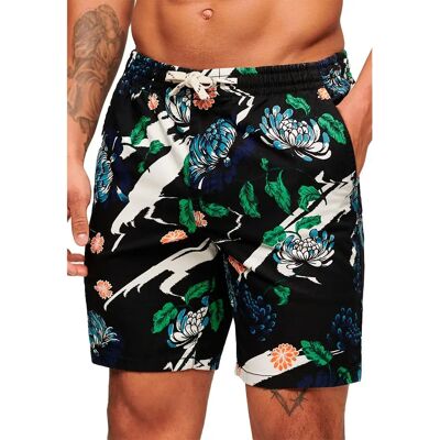 Superdry Short Cargo Bermuda Aya Black Floral L Homme - Publicité Superdry Short Cargo Bermuda Aya Black Floral L Homme - Publicité