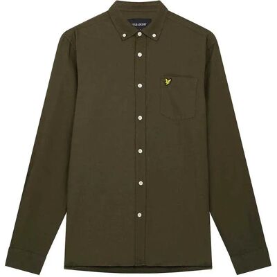 Lyle & Scott Chemise à Manches Longues Oxford Olive XL Homme - Publicité Lyle & Scott Chemise à Manches Longues Oxford Olive XL Homme - Publicité
