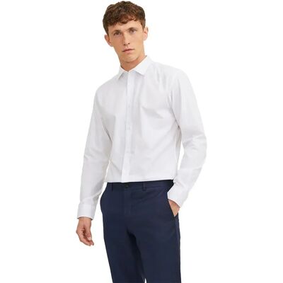 Jack & Jones Chemise à Manches Longues Joe Plain White S - Publicité Jack & Jones Chemise à Manches Longues Joe Plain White S - Publicité