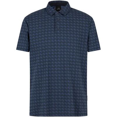 Giorgio Armani Exchange Polo à Manches Courtes 6dzffd-zjh4z Navy Geom.L. Small S Homme - Publicité Giorgio Armani Exchange Polo à Manches Courtes 6dzffd-zjh4z Navy Geom.L. Small S Homme - Publicité