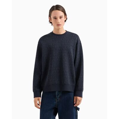 Giorgio Armani Exchange Sweat-shirt 6dzmjk-zjzgz Navy Lettering Big L Homme - Publicité Giorgio Armani Exchange Sweat-shirt 6dzmjk-zjzgz Navy Lettering Big L Homme - Publicité