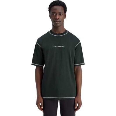 Scotch & Soda T-shirt à Manches Courtes Core Logo Front Grachten Green L Homme - Publicité Scotch & Soda T-shirt à Manches Courtes Core Logo Front Grachten Green L Homme - Publicité