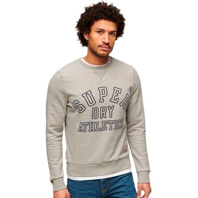 Superdry Sweat-shirt Athletic Printed Athletic Grey Marl L Homme - Publicité Superdry Sweat-shirt Athletic Printed Athletic Grey Marl L Homme - Publicité