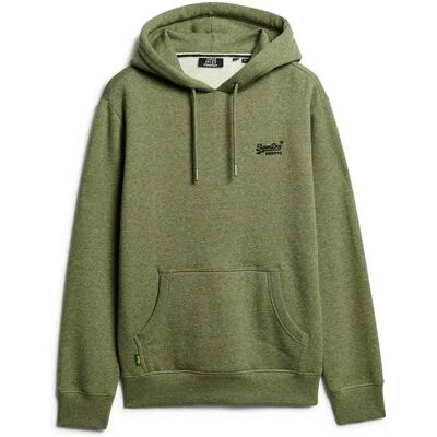 Superdry Sweat à Capuche Essential Logo Martini Olive Green Grit S Homme - Publicité Superdry Sweat à Capuche Essential Logo Martini Olive Green Grit S Homme - Publicité