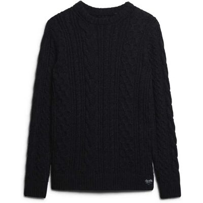 Superdry Pull Jacob Cable Eclipse Navy 2XL Homme - Publicité Superdry Pull Jacob Cable Eclipse Navy 2XL Homme - Publicité
