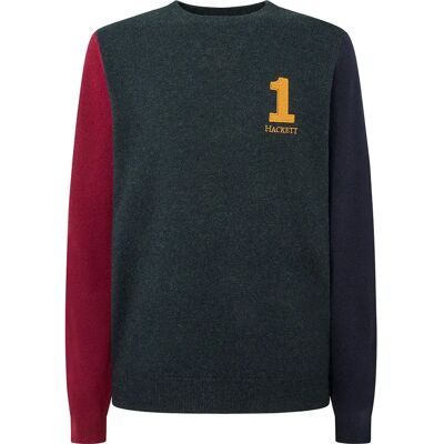 Hackett Pull Heritage Forest Night Green M - Publicité Hackett Pull Heritage Forest Night Green M - Publicité