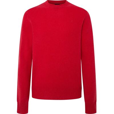 Hackett Pull Lambswool Cardinal Red M - Publicité Hackett Pull Lambswool Cardinal Red M - Publicité