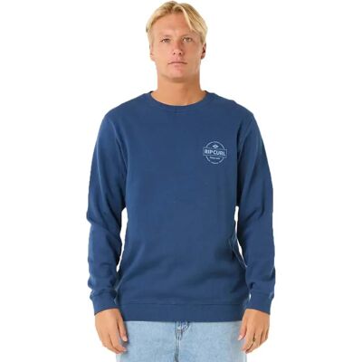 Rip Curl Sweat-shirt Stapler Washed Navy S Homme - Publicité Rip Curl Sweat-shirt Stapler Washed Navy S Homme - Publicité