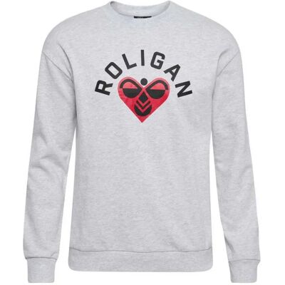Hummel Sweat-shirt Roligan Light Grey Melange M Homme - Publicité Hummel Sweat-shirt Roligan Light Grey Melange M Homme - Publicité