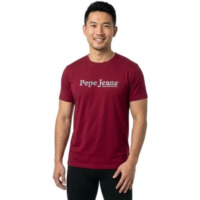 Pepe Jeans T-shirt à Manches Courtes Pm509649 Ruby Red L Homme - Publicité Pepe Jeans T-shirt à Manches Courtes Pm509649 Ruby Red L Homme - Publicité