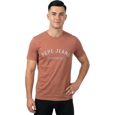 Pepe Jeans T-shirt à Manches Courtes Aldridge Light Terracotta Brown L Homme - Publicité Pepe Jeans T-shirt à Manches Courtes Aldridge Light Terracotta Brown L Homme - Publicité
