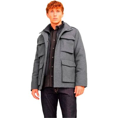 Jack & Jones Veste Alex Wool Blend Field Grey Melange L Homme - Publicité Jack & Jones Veste Alex Wool Blend Field Grey Melange L Homme - Publicité