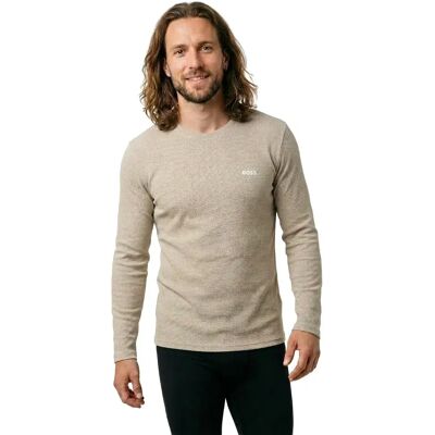 Boss T-shirt De Pyjama à Manches Longues Waffle 10269584 Light Beige L Homme - Publicité Boss T-shirt De Pyjama à Manches Longues Waffle 10269584 Light Beige L Homme - Publicité