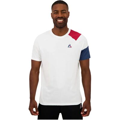 Le Coq Sportif T-shirt à Manches Courtes Bat Sp N°1 New Optical White / Rio Red / New Optical White M Homme - Publicité Le Coq Sportif T-shirt à Manches Courtes Bat Sp N°1 New Optical White / Rio Red / New Optical White M Homme - Publicité