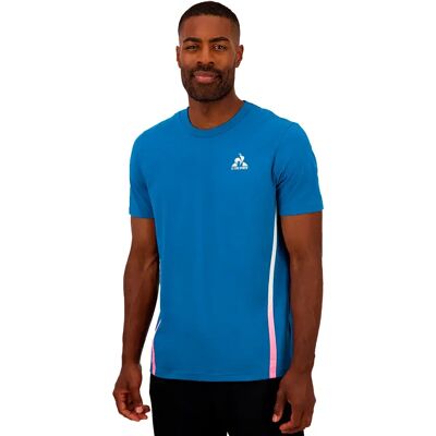 Le Coq Sportif T-shirt à Manches Courtes Bat Sp N°3 Blue Sapphire S Homme - Publicité Le Coq Sportif T-shirt à Manches Courtes Bat Sp N°3 Blue Sapphire S Homme - Publicité