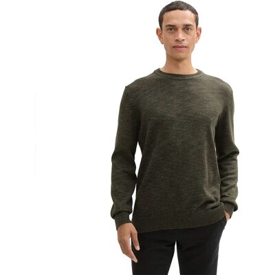 Tom Tailor Pull Multicolor Crewneck Knit Rosin Green Base Spacedye L - Publicité Tom Tailor Pull Multicolor Crewneck Knit Rosin Green Base Spacedye L - Publicité