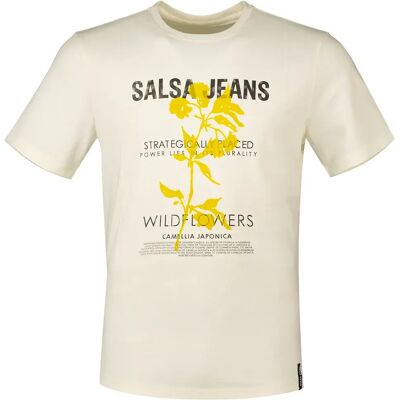 Salsa Jeans T-shirt à Manches Courtes 21009517 Light Pearl L Homme - Publicité Salsa Jeans T-shirt à Manches Courtes 21009517 Light Pearl L Homme - Publicité