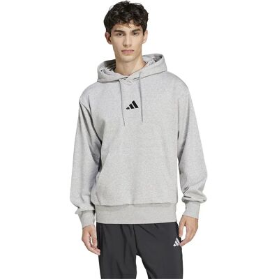 Adidas Sweat à Capuche Essentials Feelcozy Fleece Medium Grey Heather / Black M Homme - Publicité Adidas Sweat à Capuche Essentials Feelcozy Fleece Medium Grey Heather / Black M Homme - Publicité