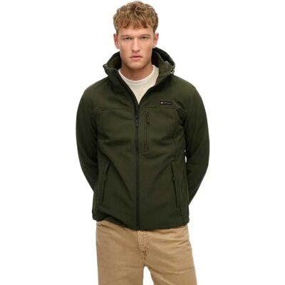 Superdry Veste Trekker Soft Shell à Capuche - Veste - Publicité Superdry Veste Trekker Soft Shell à Capuche - Veste - Publicité