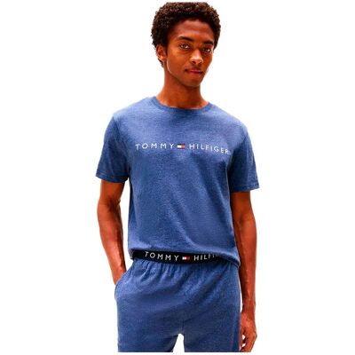 Tommy Hilfiger T-shirt à Manches Courtes Um0um03525 Desert Sky Heather S Homme - Publicité Tommy Hilfiger T-shirt à Manches Courtes Um0um03525 Desert Sky Heather S Homme - Publicité