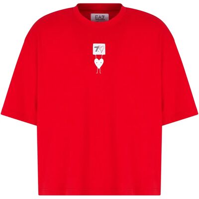 Giorgio Armani Ea7 Emporio Armani T-shirt à Manches Courtes 7x000038_af13243 Red / F5043 M Homme,Femme - Publicité Giorgio Armani Ea7 Emporio Armani T-shirt à Manches Courtes 7x000038_af13243 Red / F5043 M Homme,Femme - Publicité