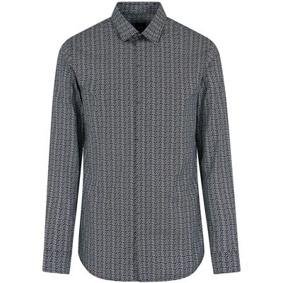 Giorgio Armani Exchange Chemise à Manches Longues Xm000625a_f13184f Black Circle Ax Logo S Homme - Publicité Giorgio Armani Exchange Chemise à Manches Longues Xm000625a_f13184f Black Circle Ax Logo S Homme - Publicité