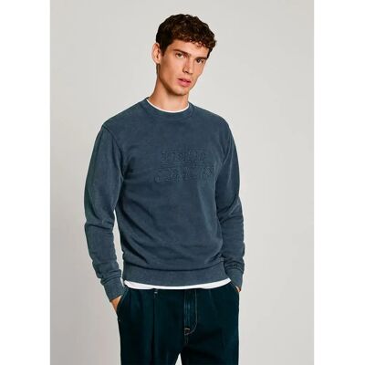 Pepe Jeans Sweat-shirt Darius Sterling Blue L Homme - Publicité Pepe Jeans Sweat-shirt Darius Sterling Blue L Homme - Publicité