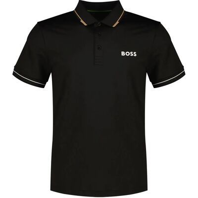 Boss Polo à Manches Courtes Paul Pro 10258089 Green Black XL - Publicité Boss Polo à Manches Courtes Paul Pro 10258089 Green Black XL - Publicité