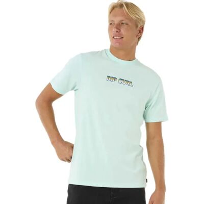 Rip Curl T-shirt à Manches Courtes Big Mumma Icon Light Aqua L Homme - Publicité Rip Curl T-shirt à Manches Courtes Big Mumma Icon Light Aqua L Homme - Publicité