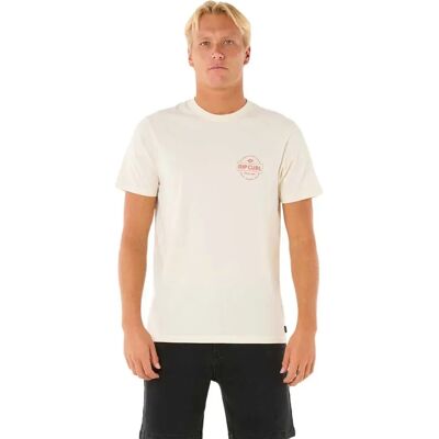 Rip Curl T-shirt à Manches Courtes Staple Bone S Homme - Publicité Rip Curl T-shirt à Manches Courtes Staple Bone S Homme - Publicité