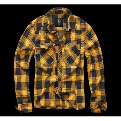 Brandit Chemise à Manches Longues Check Black / Yellow 2XL Homme - Publicité Brandit Chemise à Manches Longues Check Black / Yellow 2XL Homme - Publicité