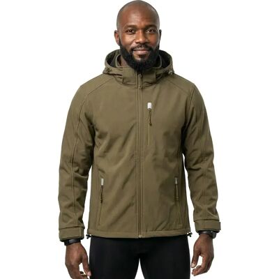 Brandit Veste Softshell Hurricane Olive 4XL - Publicité Brandit Veste Softshell Hurricane Olive 4XL - Publicité