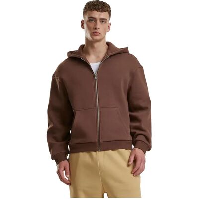 Urban Classics Zip Hoodie - Marron - EU 3XL - Sweatshirt - Publicité Urban Classics Zip Hoodie - Marron - EU 3XL - Sweatshirt - Publicité