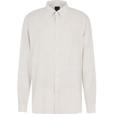 Giorgio Armani Exchange Chemise à Manches Longues Xm000668_af10253 Off White Logo Twist L Homme - Publicité Giorgio Armani Exchange Chemise à Manches Longues Xm000668_af10253 Off White Logo Twist L Homme - Publicité